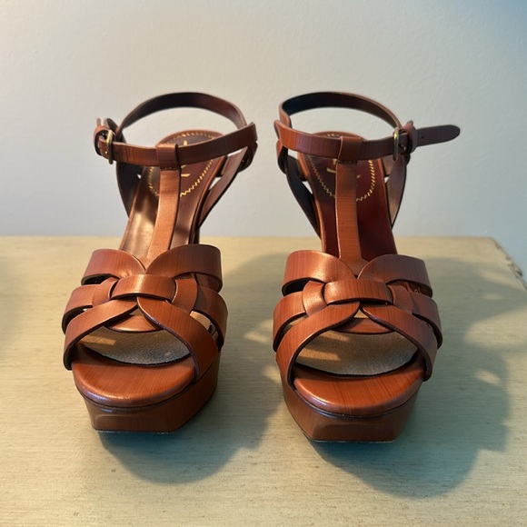 SAINT LAURENT TRIBUTE PLATFORM SANDAL - Picture 5 of 9